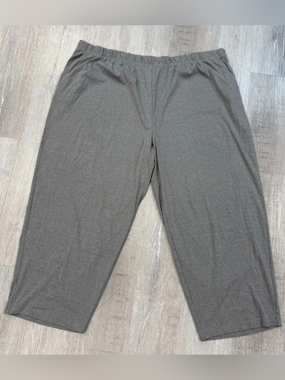 Woman Within Gray Knit Pants - New! - Size 38/40